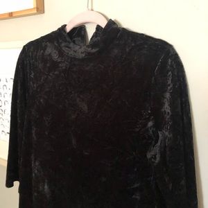 Crushed velvet dress